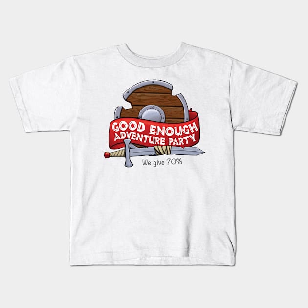 Good Enough Adventure Party Kids T-Shirt by emilyRose3